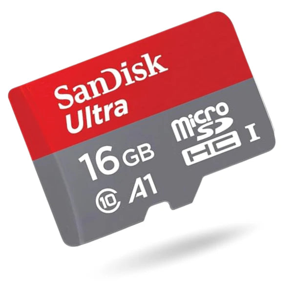16GB MicroSD Memory (One for each camera)