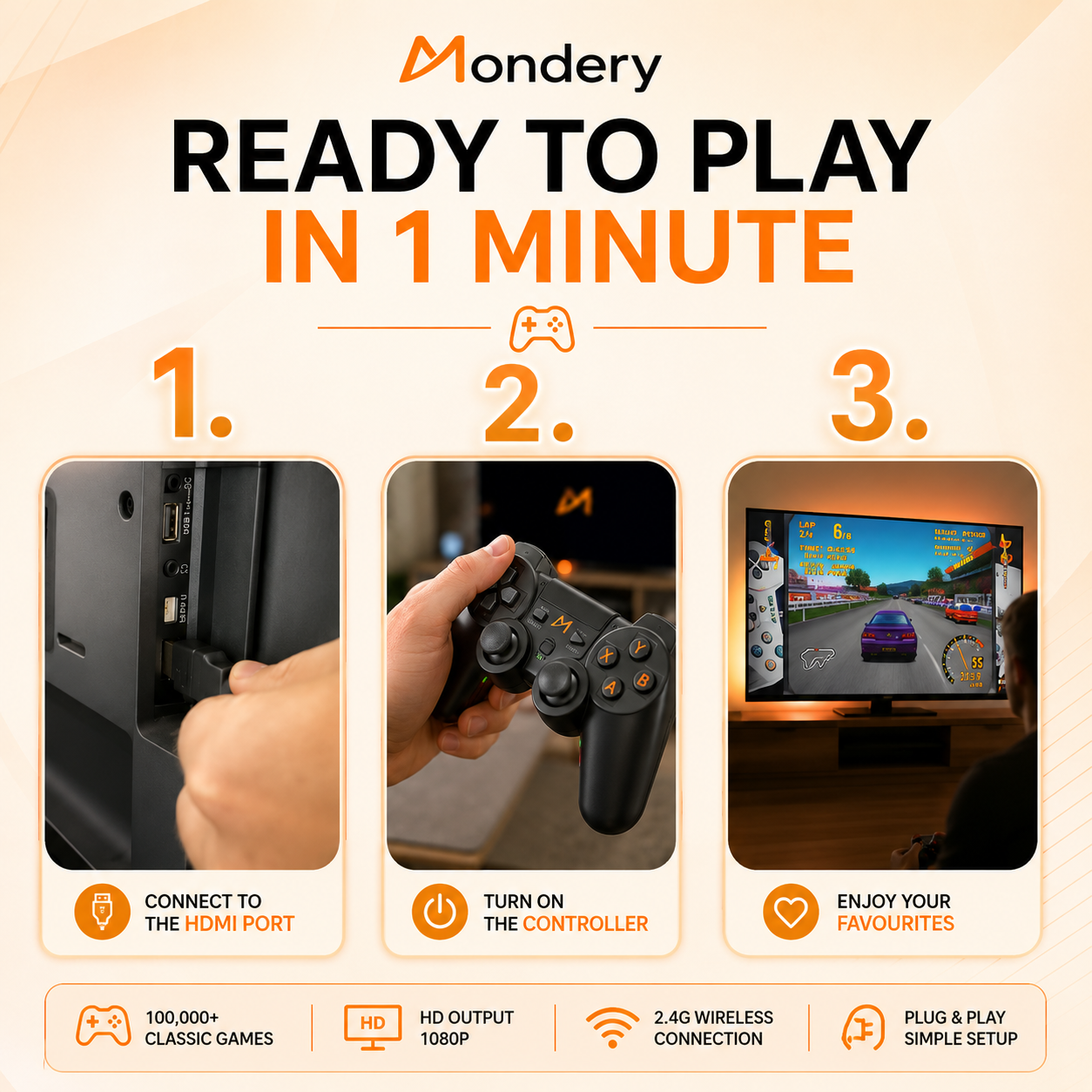 Mondery G11 Pro™ | 100,000+ Retro Games