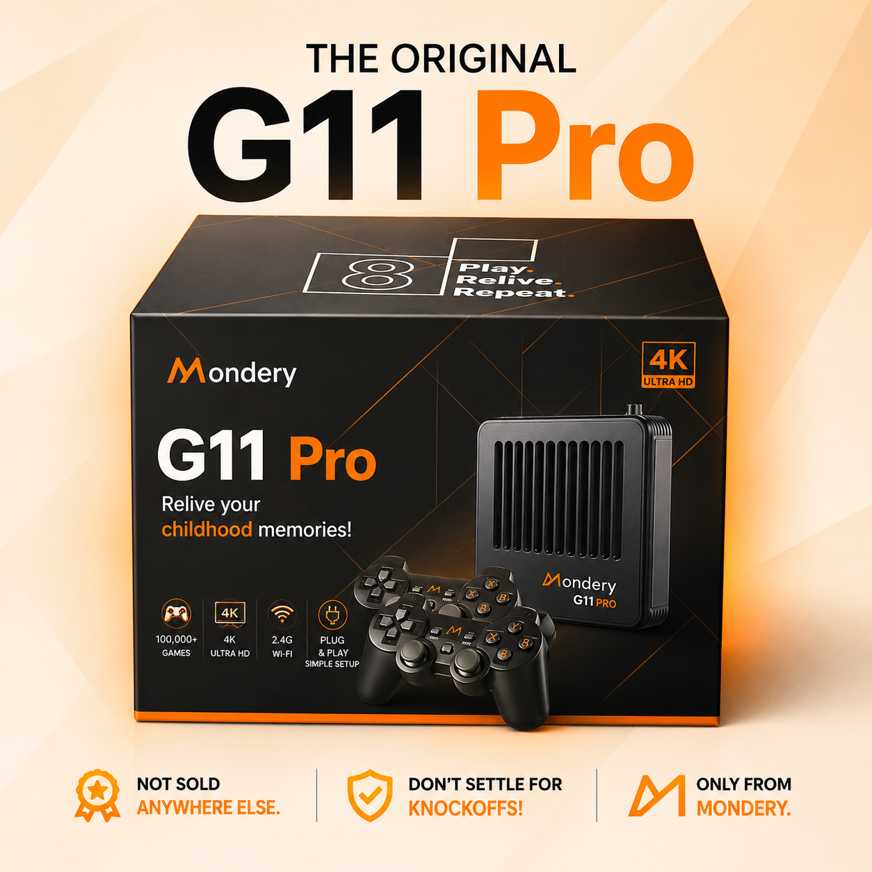 Mondery G11 Pro™ | 100,000+ Retro Games