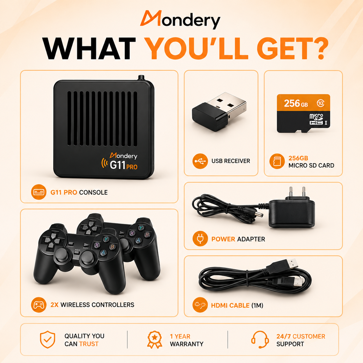 Mondery G11 Pro™ | 100,000+ Retro Games