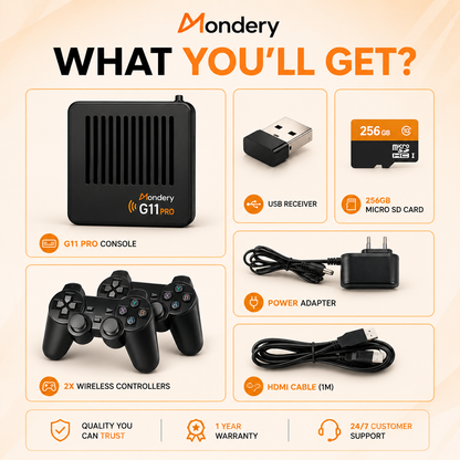 Mondery G11 Pro™ | 100,000+ Retro Games